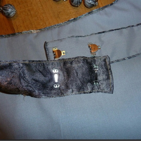 Handmade Belly Dance Costume Set. 34 B. New. Grey and Gold Marble - Picture 4 of 9